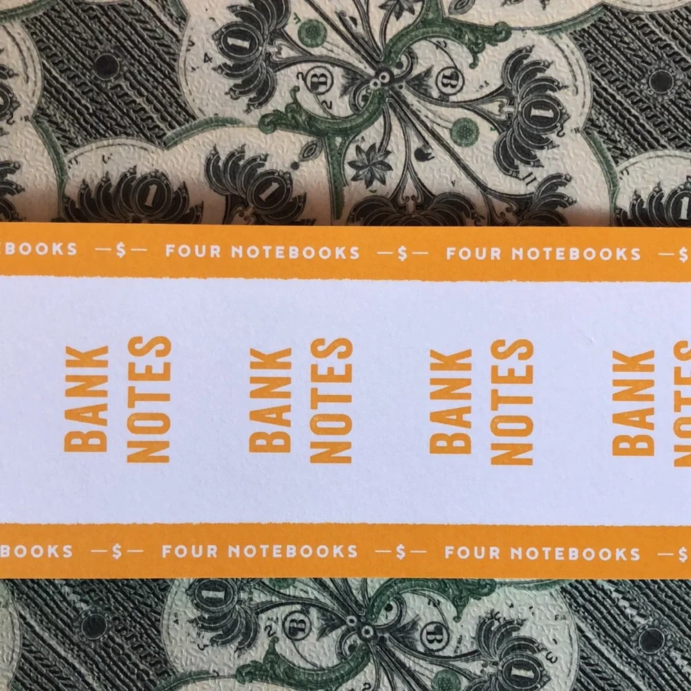 🌵 3/$15 Pack of 4 bank notebooks for notes, budgeting, money accounting